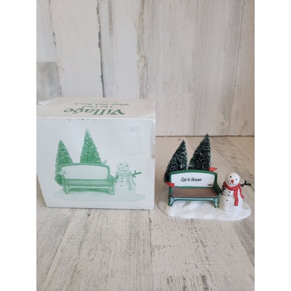 Dept 56 2325 Our Own Village Park Bench accessory xmas - Picture 1 of 7